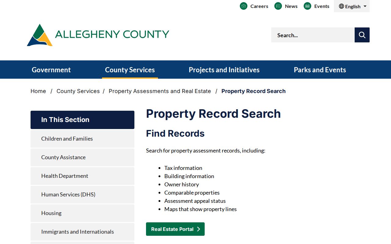 Penn Hills Township residents directory county property search guidance